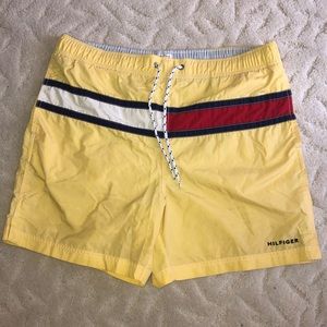 Tommy Hilfiger yellow men’s swim shorts size large